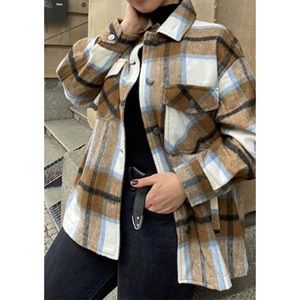 Plaid shirt jacket